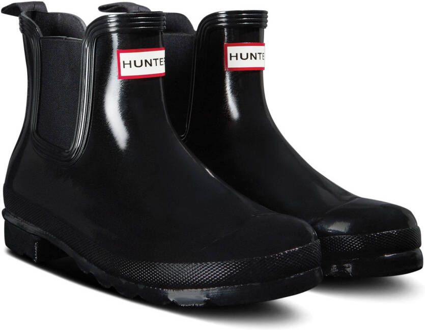 Hunter Boots Women's Original Chelsea Gloss Rubberlaarzen zwart