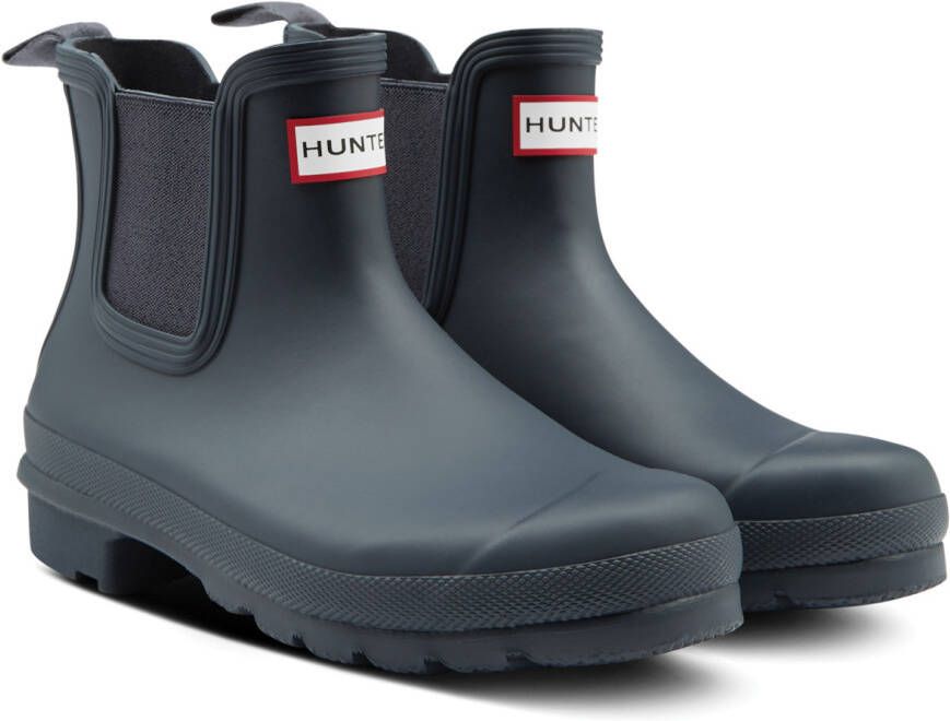 Hunter Boots Women's Original Chelsea Rubberlaarzen blauw grijs