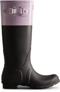 Hunter Boots Women's Original Tall Colour Block Boot Rubberlaarzen zwart