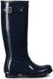 Hunter Boots Women's Original Tall Gloss Rubberlaarzen blauw - Thumbnail 3