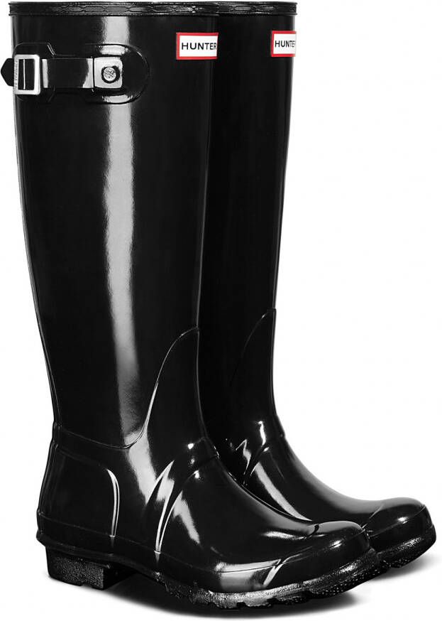 Hunter Boots Women's Original Tall Gloss Rubberlaarzen zwart