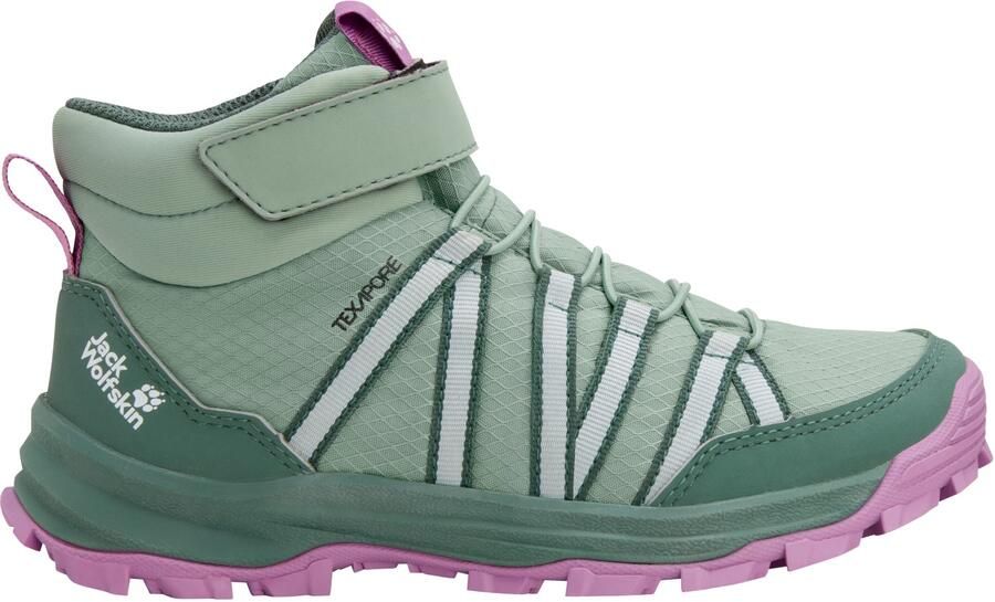 Jack Wolfskin Kid's Wild Hike Texapore Mid VC Wandelschoenen groen