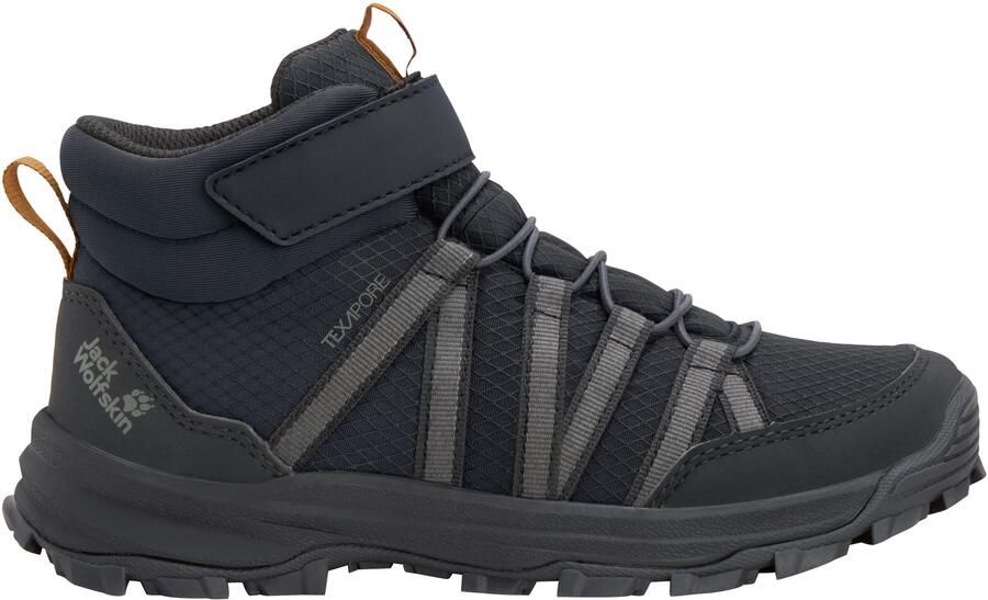 Jack Wolfskin Kid's Wild Hike Texapore Mid VC Wandelschoenen zwart grijs