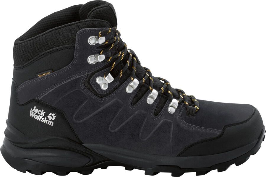 Jack Wolfskin Refugio Texapore Mid Men Waterdichte wandelschoenen Heren Phantom Burly Yellow Xt