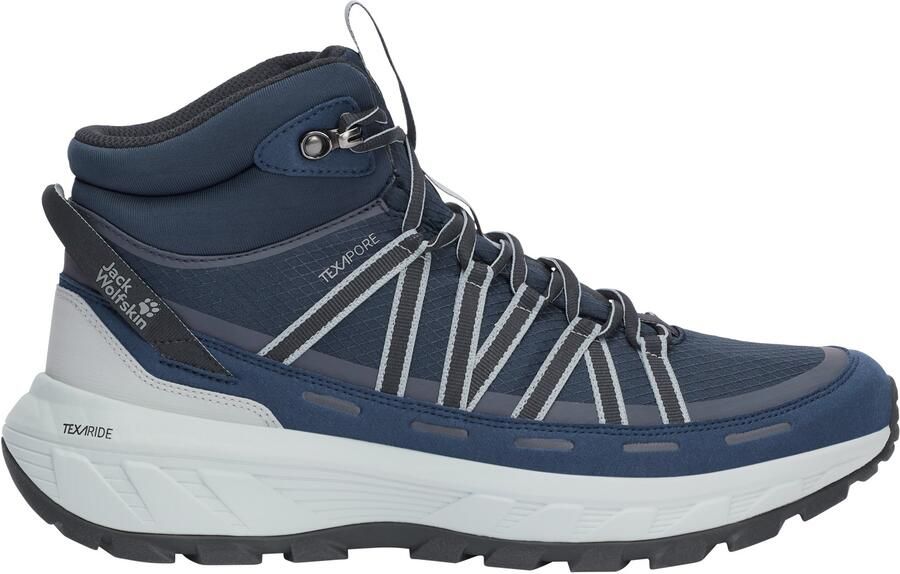 Jack Wolfskin Wild Hike Texapore Mid Wandelschoenen blauw