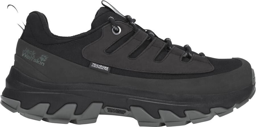Jack Wolfskin Women's Apex Hike Texapore Low Multisportschoenen zwart grijs