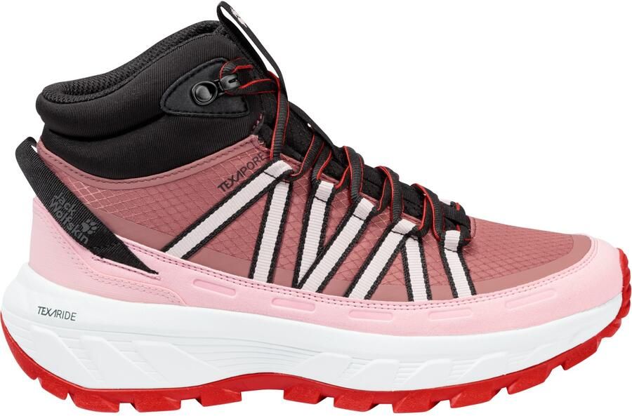 Jack Wolfskin Women's Wild Hike Texapore Mid Wandelschoenen roze