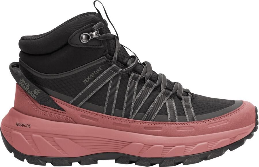 Jack Wolfskin Women's Wild Hike Texapore Mid Wandelschoenen zwart