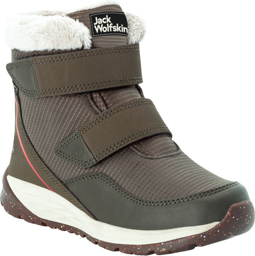 Jack Wolfskin Polar Wolf Texapore Mid VC Kids Waterdichte winterlaarzen Kinderen 35 khaki red khaki red