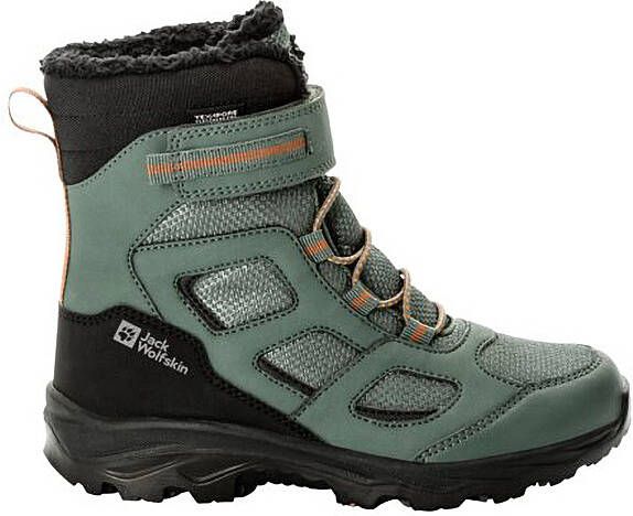 Jack Wolfskin Kid's Vojo WT Texapore High Winterschoenen zwart olijfgroen