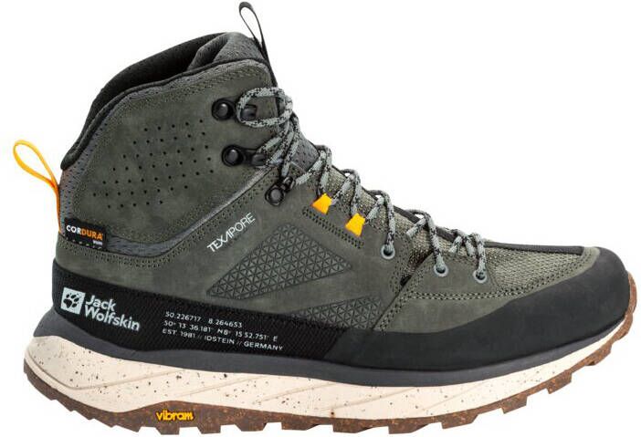 Jack Wolfskin Terraquest Texapore Mid Wandelschoenen grijs