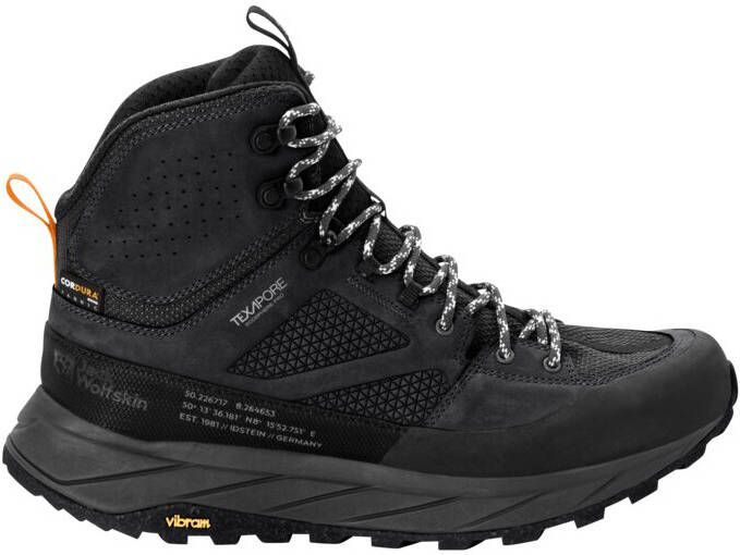 Jack Wolfskin Terraquest Texapore Mid Men Waterdichte wandelschoenen Heren black