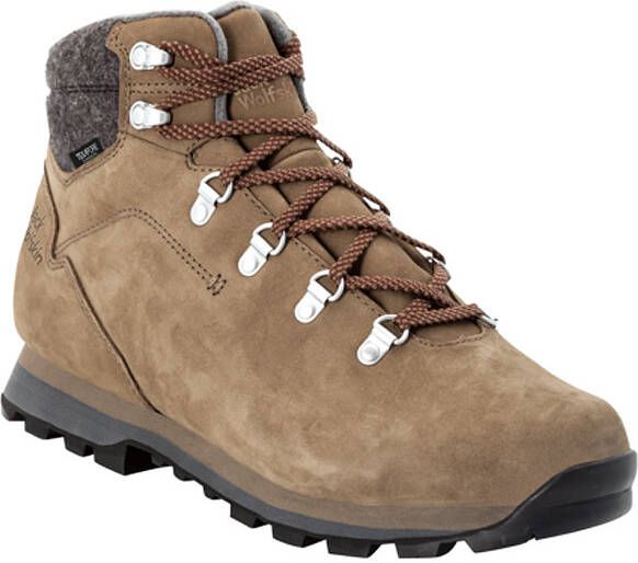 Jack Wolfskin Thunder Bay Texapore Mid Men Waterdichte winterschoenen Heren Light Brown Light Grey
