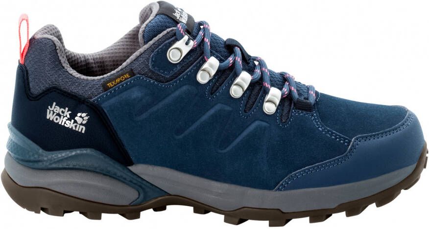 Jack Wolfskin Refugio Texapore Low Women Waterdichte wandelschoenen Dames Dark Blue Grey