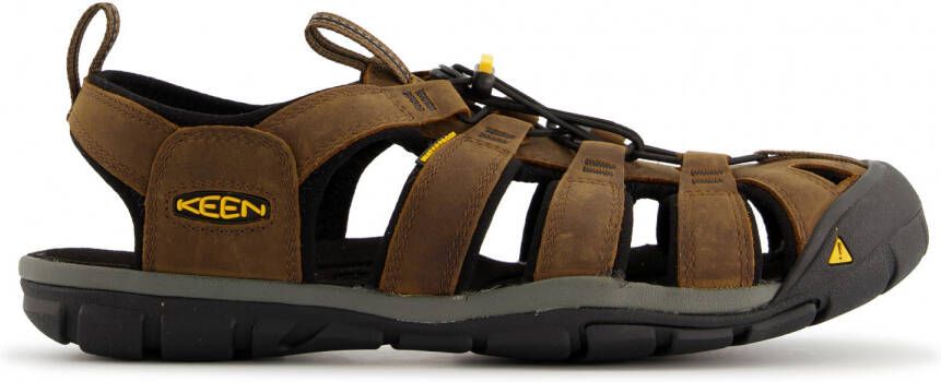 Keen Clearwater CNX Leather Sandalen bruin