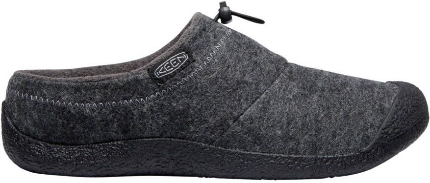 Keen Howser III Slide Heren Instappers Vilt Charcoal Grey Felt Black