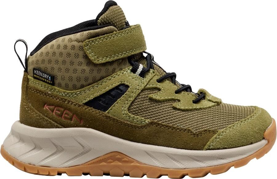 Keen Hightrail Mid Kinder Wandelschoenen Suède Groen Waterdicht