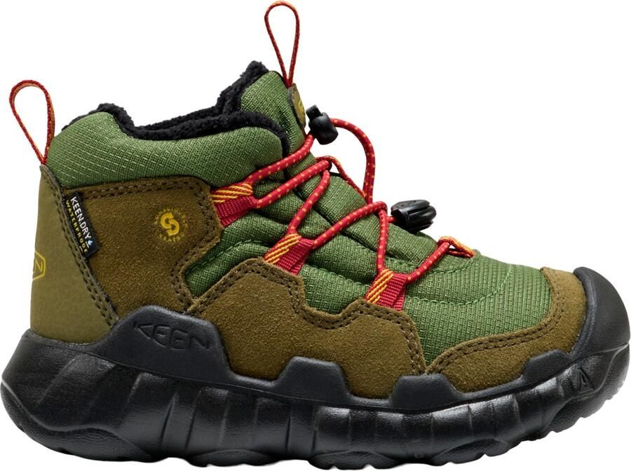 Keen Kid's Hypowser Chukka WP Winterschoenen zwart olijfgroen