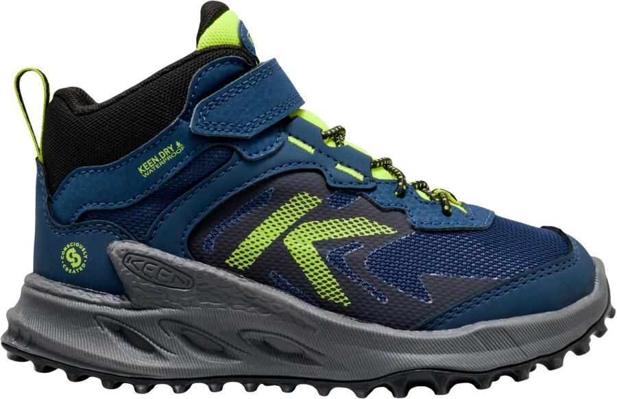 Keen Kid's Zionic Mid WP Wandelschoenen blauw