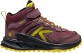 Keen Zionic Mid Kinder Wandelschoenen Leer Bordeaux Waterdicht - Bruin