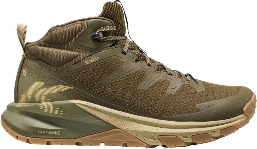 Keen Targhee Apex Mid WP Wandelschoenen bruin olijfgroen