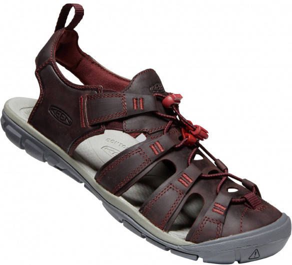 Keen Clearwater Dames Wandelsandalen Wine Red Dahlia Bordeaux Leer K1025088 - Foto 9