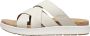 Keen Elle Mixed Slide Dames Slippers Birch Star White - Thumbnail 2