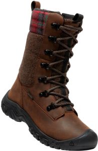 Keen Women's Greta Tall Boot WP Winterschoenen bruin zwart