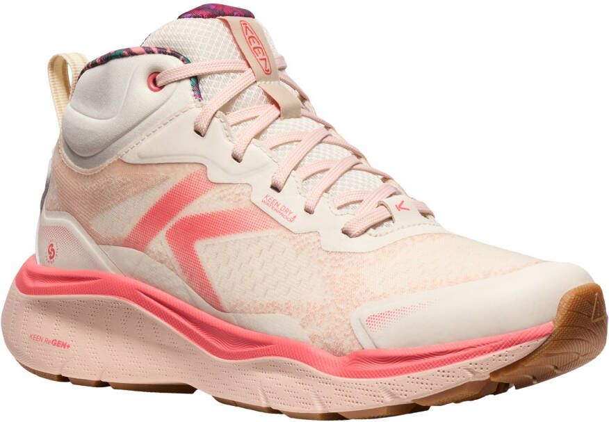 Keen Women's Leiki Mid WP Wandelschoenen beige roze
