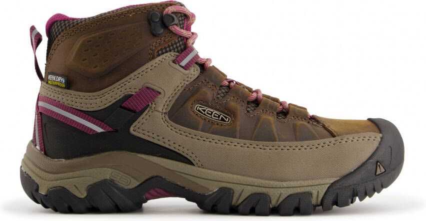 Keen Targhee III Mid Wandelschoenen Weiss enberry Bruin Leer - Foto 4