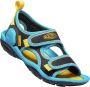 Keen Knotch Creek Older Kids' Sandalen Black Vivid Blue Blauw Nylon K1025645 - Thumbnail 2