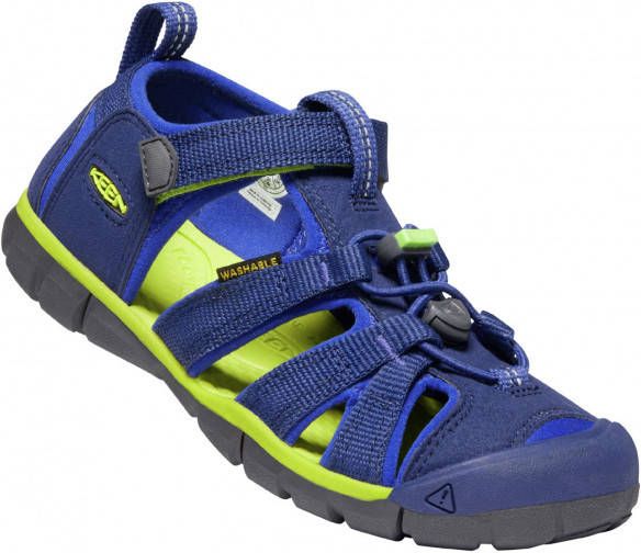 Keen Seacamp II Older Kids Sandalen Blue Depths Chartreuse Blauw Polyester K1022993 - Foto 3