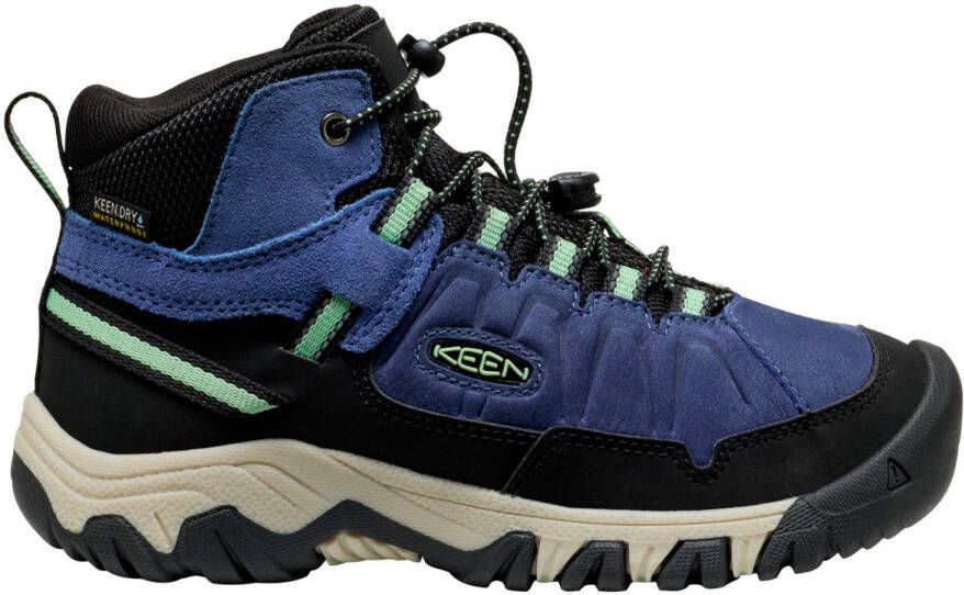 Keen Youth's Targhee IV Mid WP Wandelschoenen zwart blauw
