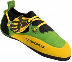 La sportiva Kids Stickit Klimschoenen geel groen olijfgroen - Foto 2