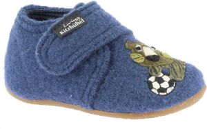Living Kitzbühel Babyklett Tiger & Fußball Pantoffels blauw