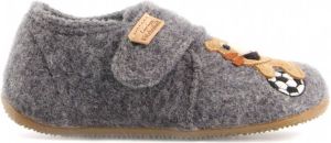 Living Kitzbühel Babyklett Tiger & Fußball Pantoffels grijs