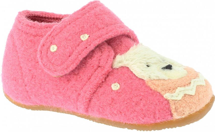 Living Kitzbühel Kid's Shoes Teddy Bear Pantoffels roze