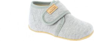 Living Kitzbühel Baby's Klettschuh Jersey Unifarben Pantoffels grijs