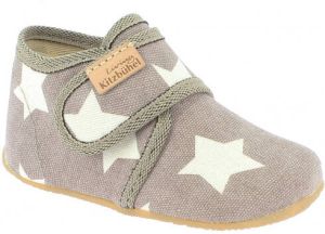 Living Kitzbühel Baby's Klettschuh Sterne Pantoffels grijs