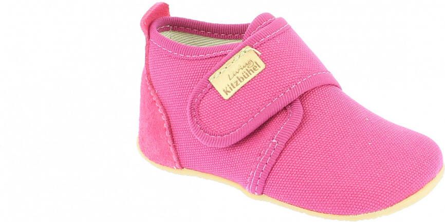 Living Kitzbühel Baby's Klettschuh Unifarben Pantoffels roze