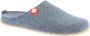 Living Kitzbühel Pantoffels Schweizer Kreuz 3886 584 Midnight Navy Blauw Wolvilt LK38860584 - Thumbnail 2