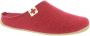 Living Kitzbühel Pantoffels Schweizer Kreuz 3886 351 Dark Cherry Rood Wolvilt LK38860351 - Thumbnail 3