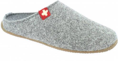 Living Kitzbühel Pantoffels Schweizer Kreuz 3886 610 Grau Grijs Wolvilt LK38860610 - Foto 8