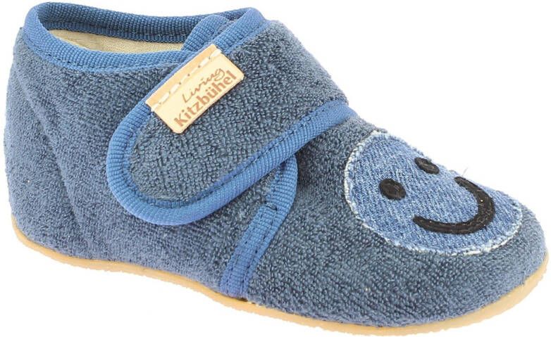 Living Kitzbühel Kid's Babyklett Frottee Smiley Pantoffels grijs