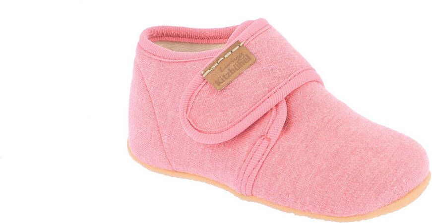 Living Kitzbühel Kid's Babyklett Jersey Unifarben Pantoffels roze - Foto 2