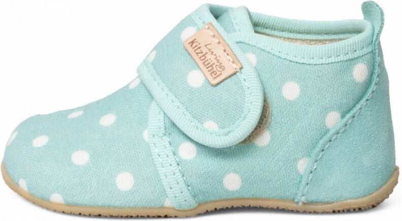 Living Kitzbühel Kid's Babyklett Pauli Pünktchen Pantoffels grijs