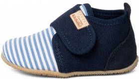Living Kitzbühel Kid's Babyklett Sigi Streifchen Pantoffels blauw
