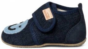 Living Kitzbühel Kid's Babyklett Smiley Pantoffels blauw