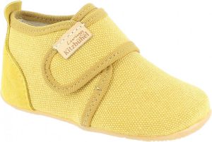 Living Kitzbühel Kid's Babyklett Velourkappe Uni Pantoffels geel