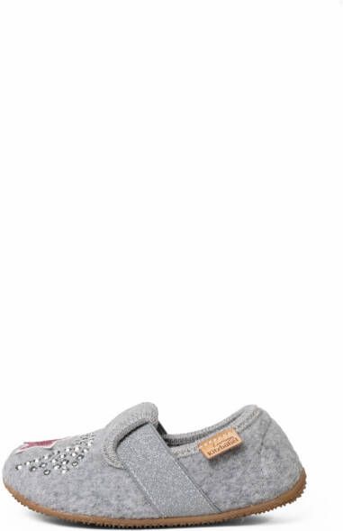 Living Kitzbühel Kid's Einhornzauber Elastik-Slipper Pantoffels grijs